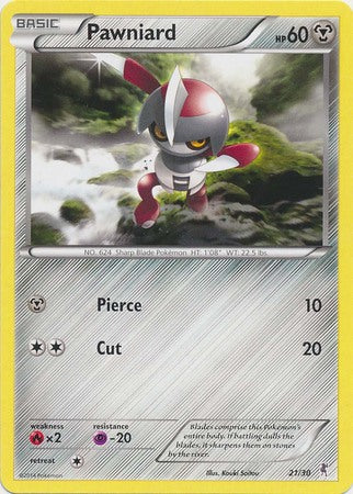 Pawniard (21/30) [XY: Trainer Kit 1 - Bisharp] | Mindsight Gaming