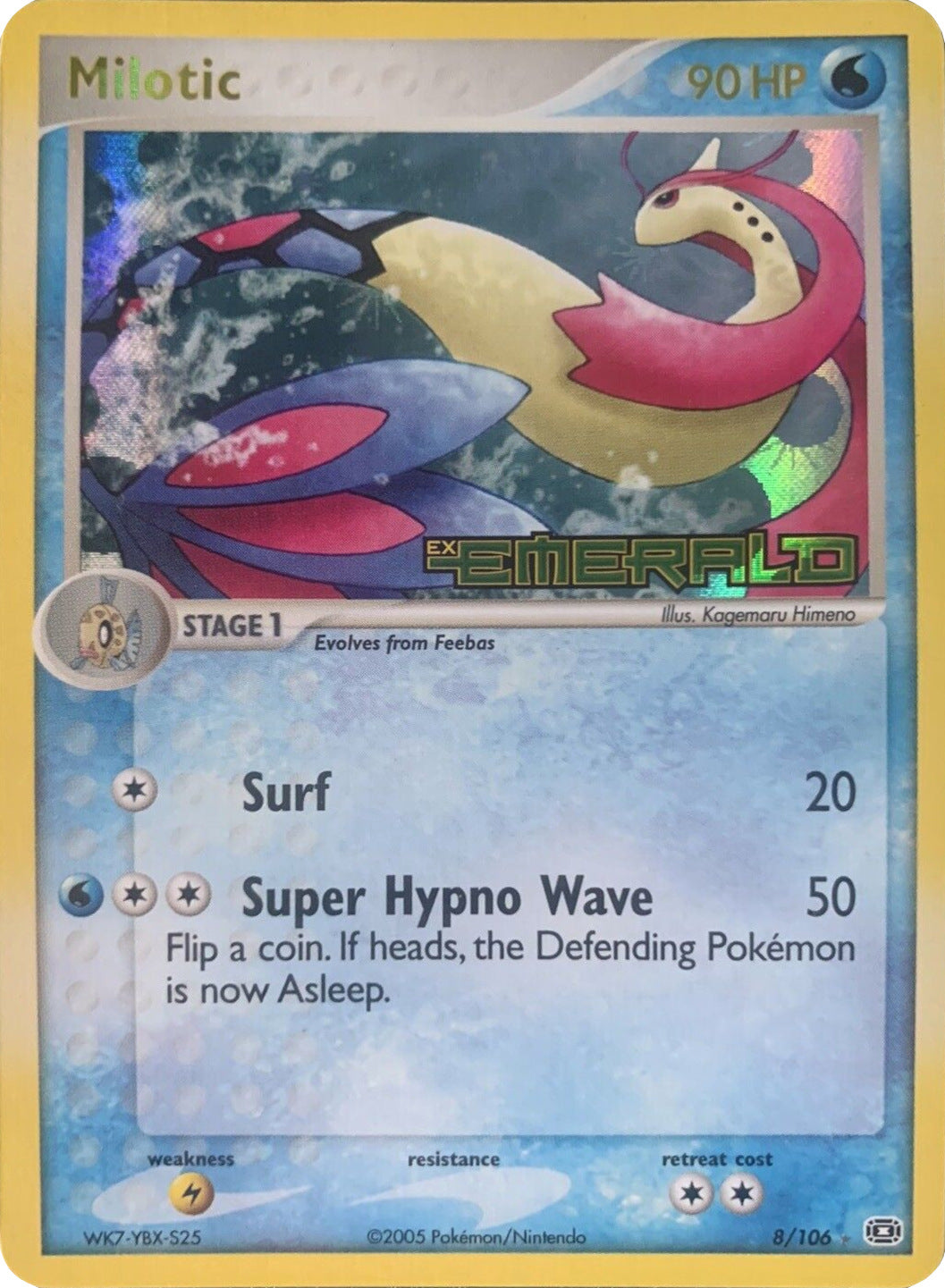 Milotic (8/106) (Stamped) [EX: Emerald] | Mindsight Gaming