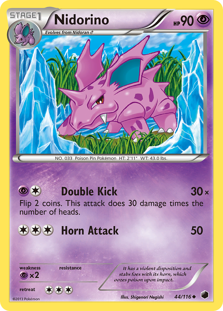 Nidorino (44/116) [Black & White: Plasma Freeze] | Mindsight Gaming