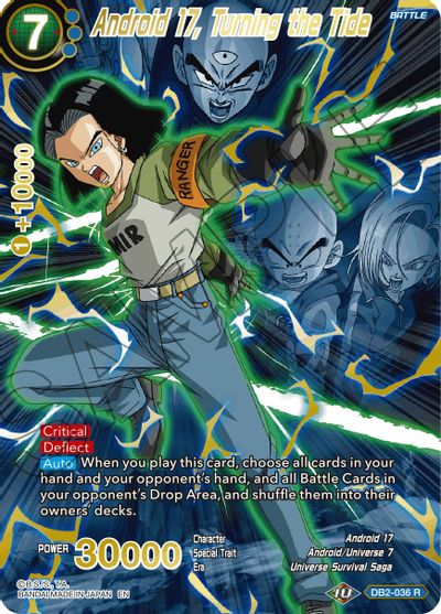 Android 17, Turning the Tide (Alternate Art) (DB2-036_R) [Special Anniversary Set 2021] | Mindsight Gaming