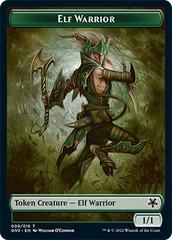 Dragon // Elf Warrior Double-Sided Token [Game Night: Free-for-All Tokens] | Mindsight Gaming