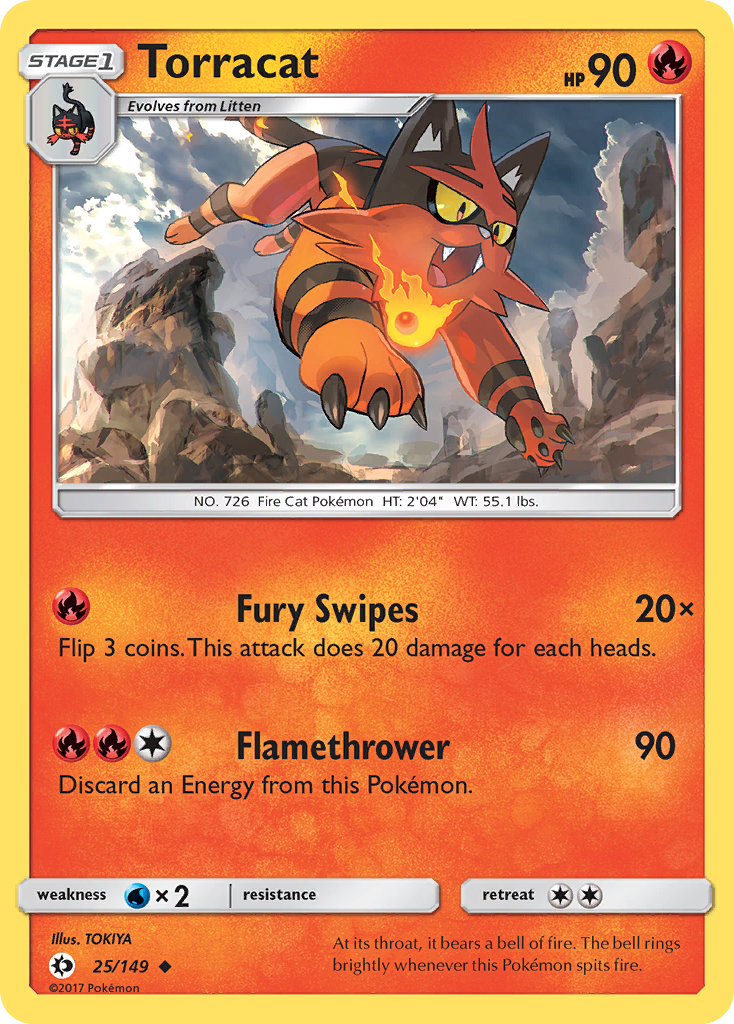 Torracat (25/149) [Sun & Moon: Base Set] | Mindsight Gaming