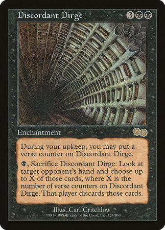 Discordant Dirge [Urza's Saga] | Mindsight Gaming