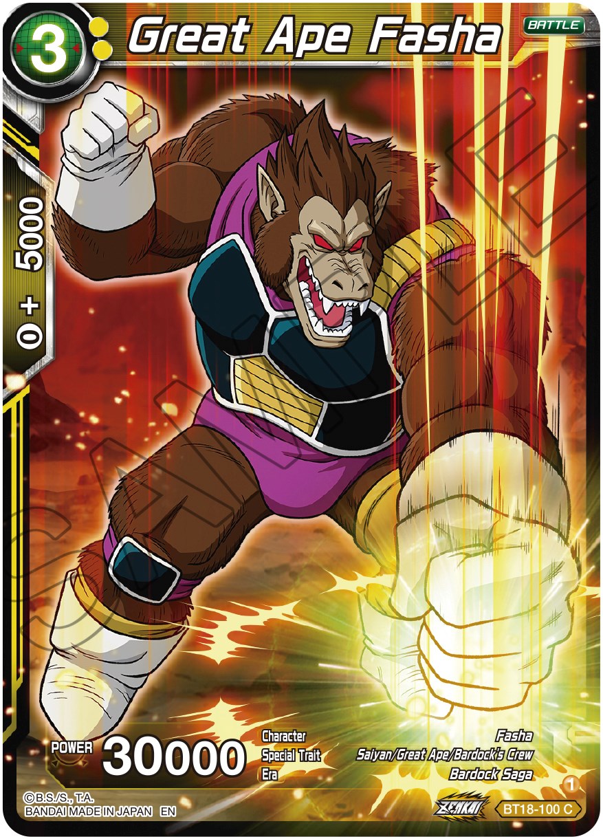 Great Ape Fasha (BT18-100) [Dawn of the Z-Legends] | Mindsight Gaming