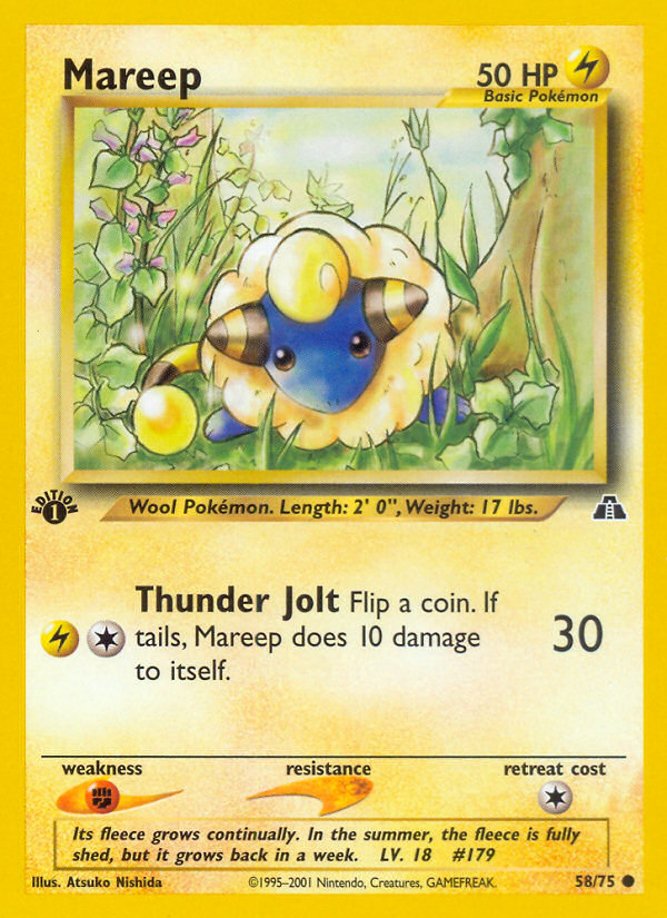 Mareep (58/75) [Neo Discovery 1st Edition] | Mindsight Gaming