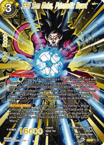 SS4 Son Goku, Prismatic Burst (EX19-35) [Special Anniversary Set 2021] | Mindsight Gaming