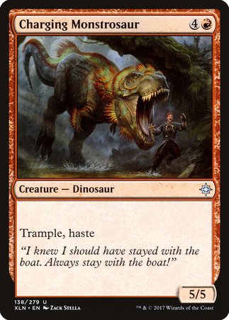 Charging Monstrosaur [Ixalan] | Mindsight Gaming