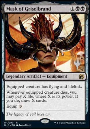 Mask of Griselbrand (Promo Pack) [Innistrad: Midnight Hunt Promos] | Mindsight Gaming