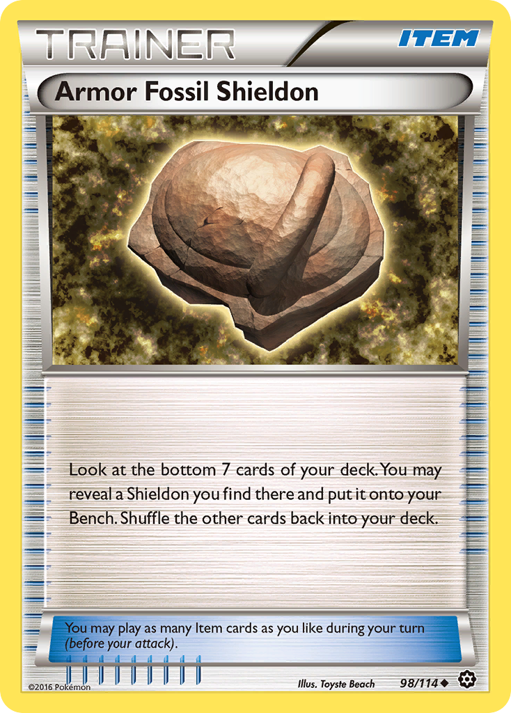 Armor Fossil Shieldon (98/114) [XY: Steam Siege] | Mindsight Gaming