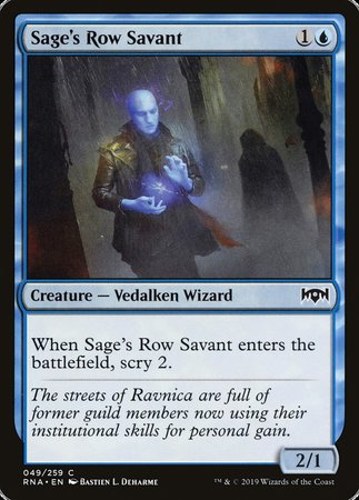 Sage's Row Savant [Ravnica Allegiance] | Mindsight Gaming