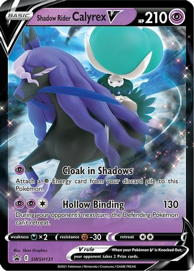 Shadow Rider Calyrex V (SWSH131) (Jumbo Card) [Sword & Shield: Black Star Promos] | Mindsight Gaming