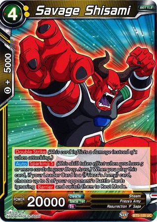 Savage Shisami (BT5-100) [Miraculous Revival] | Mindsight Gaming