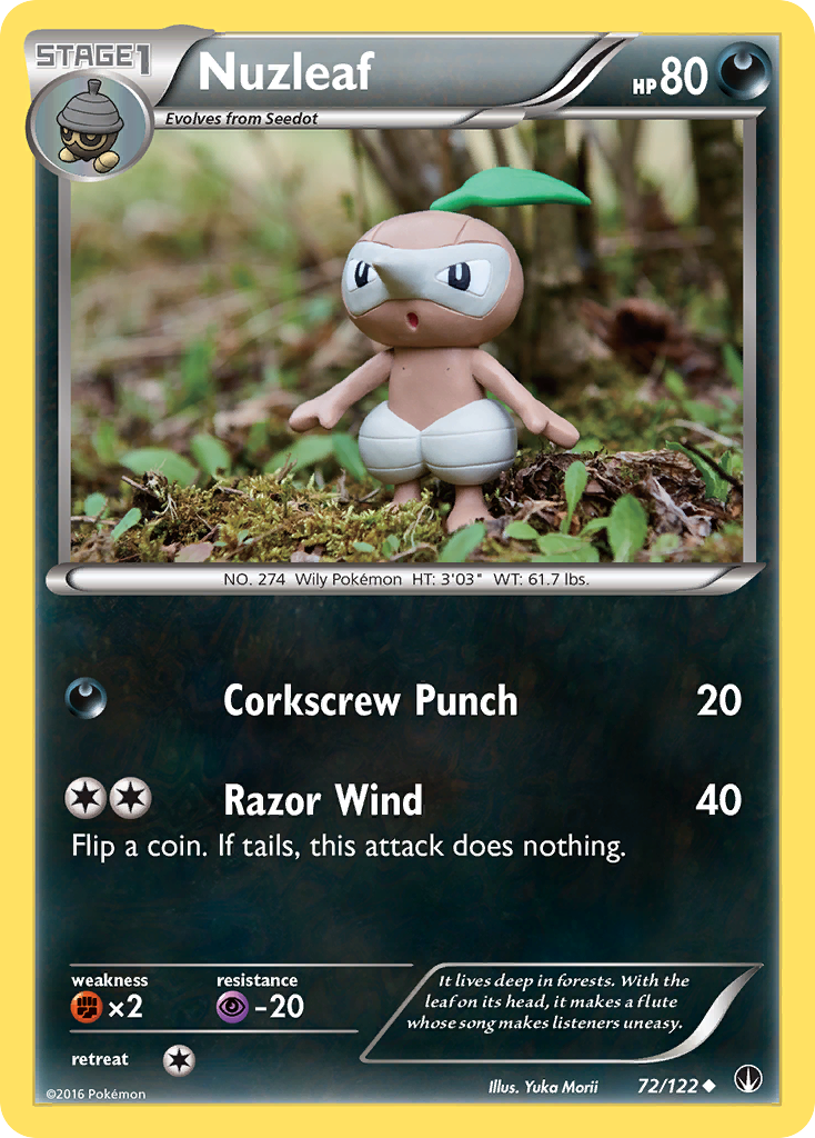 Nuzleaf (72/122) [XY: BREAKpoint] | Mindsight Gaming