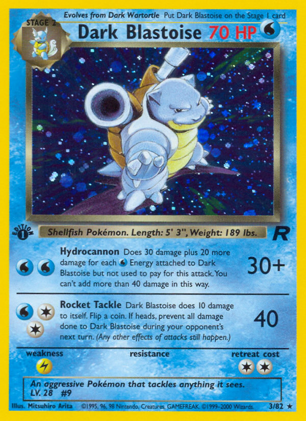 Dark Blastoise (3/82) [Team Rocket 1st Edition] | Mindsight Gaming