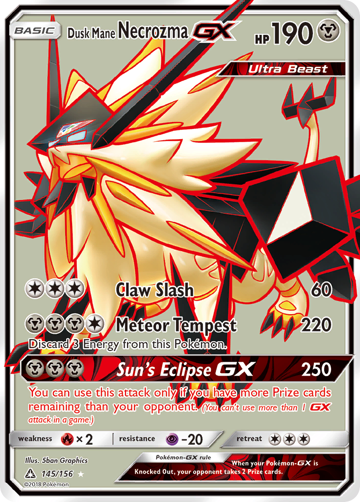 Dusk Mane Necrozma GX (145/156) [Sun & Moon: Ultra Prism] | Mindsight Gaming