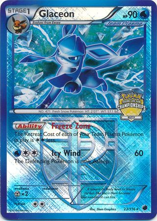 Glaceon (23/116) (City Championship Promo) [Black & White: Plasma Freeze] | Mindsight Gaming