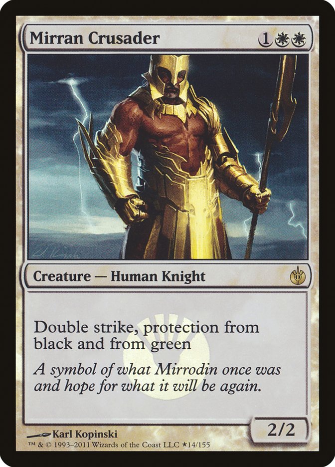 Mirran Crusader (Buy-A-Box) [Mirrodin Besieged Promos] | Mindsight Gaming