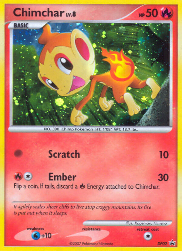 Chimchar (DP02) [Diamond & Pearl: Black Star Promos] | Mindsight Gaming