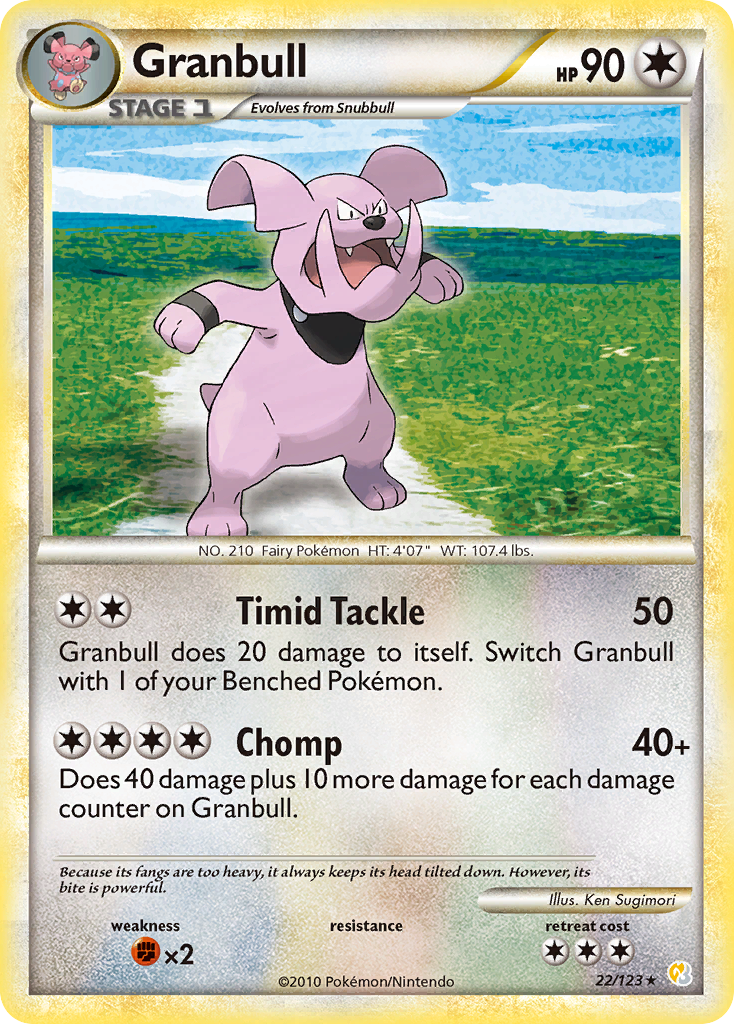 Granbull (22/123) [HeartGold & SoulSilver: Base Set] | Mindsight Gaming