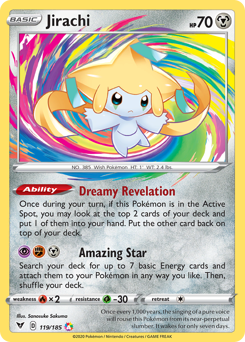 Jirachi (119/185) [Sword & Shield: Vivid Voltage] | Mindsight Gaming