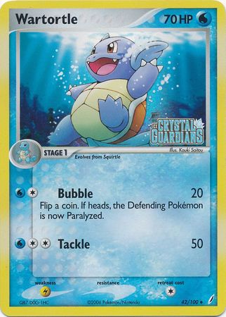 Wartortle (42/100) (Stamped) [EX: Crystal Guardians] | Mindsight Gaming