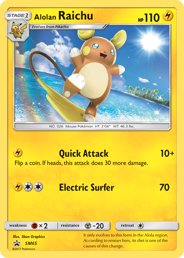 Alolan Raichu (SM65) [Sun & Moon: Black Star Promos] | Mindsight Gaming