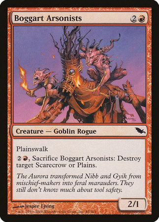 Boggart Arsonists [Shadowmoor] | Mindsight Gaming