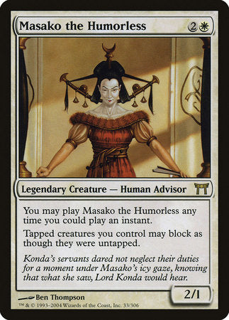 Masako the Humorless [Champions of Kamigawa] | Mindsight Gaming