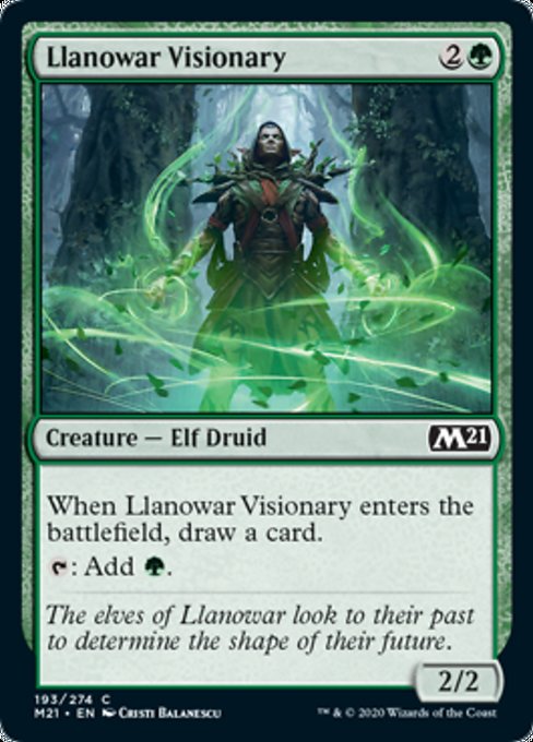 Llanowar Visionary [Core Set 2021] | Mindsight Gaming