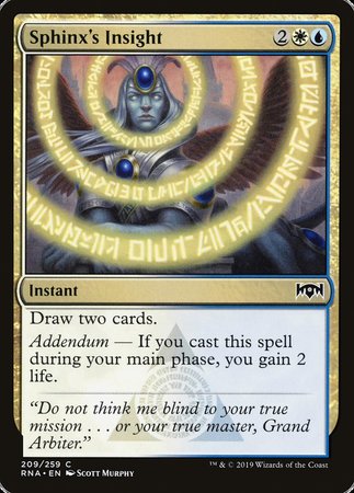 Sphinx's Insight [Ravnica Allegiance] | Mindsight Gaming