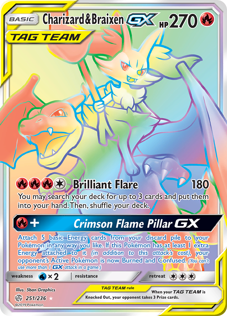 Charizard & Braixen GX (251/236) [Sun & Moon: Cosmic Eclipse] | Mindsight Gaming