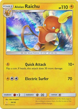 Alolan Raichu (30/30) [Sun & Moon: Trainer Kit - Alolan Raichu] | Mindsight Gaming