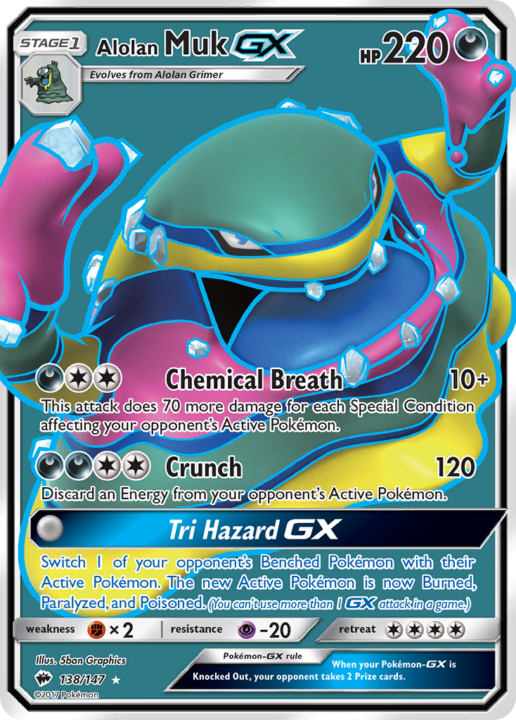 Alolan Muk GX (138/147) [Sun & Moon: Burning Shadows] | Mindsight Gaming