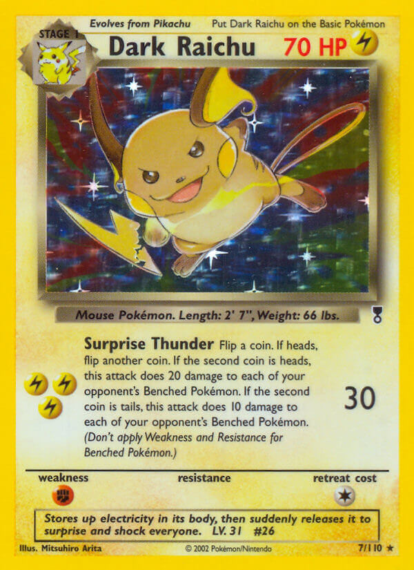 Dark Raichu (7/110) (WotC) (Theme Deck Exclusive) [Legendary Collection] | Mindsight Gaming