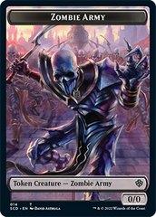 Zombie // Zombie Army Double-Sided Token [Starter Commander Decks] | Mindsight Gaming