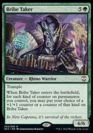 Bribe Taker (Promo Pack) [Streets of New Capenna Commander Promos] | Mindsight Gaming