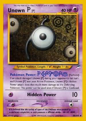 Unown [P] (58/105) [Neo Destiny Unlimited] | Mindsight Gaming