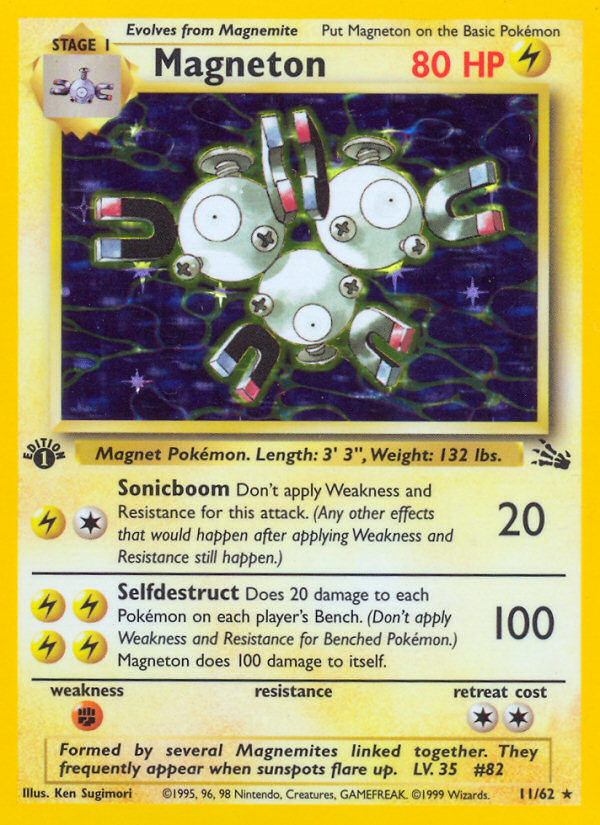 Magneton (11/62) [Fossil 1st Edition] | Mindsight Gaming