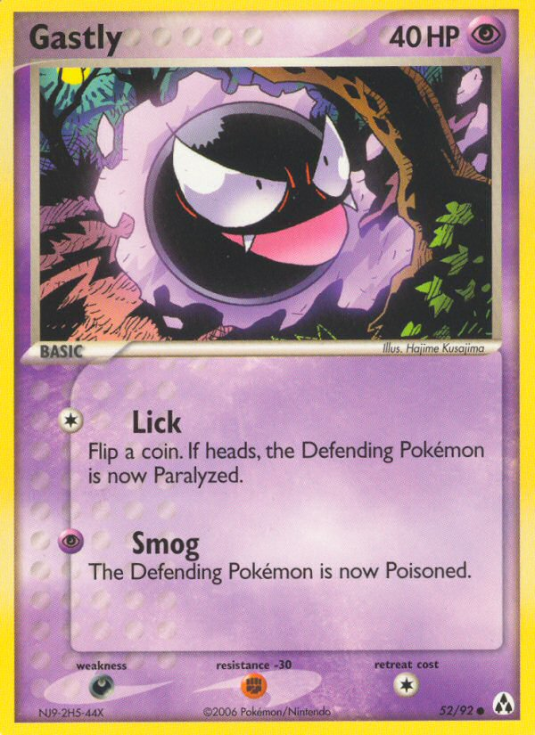 Gastly (52/92) [EX: Legend Maker] | Mindsight Gaming