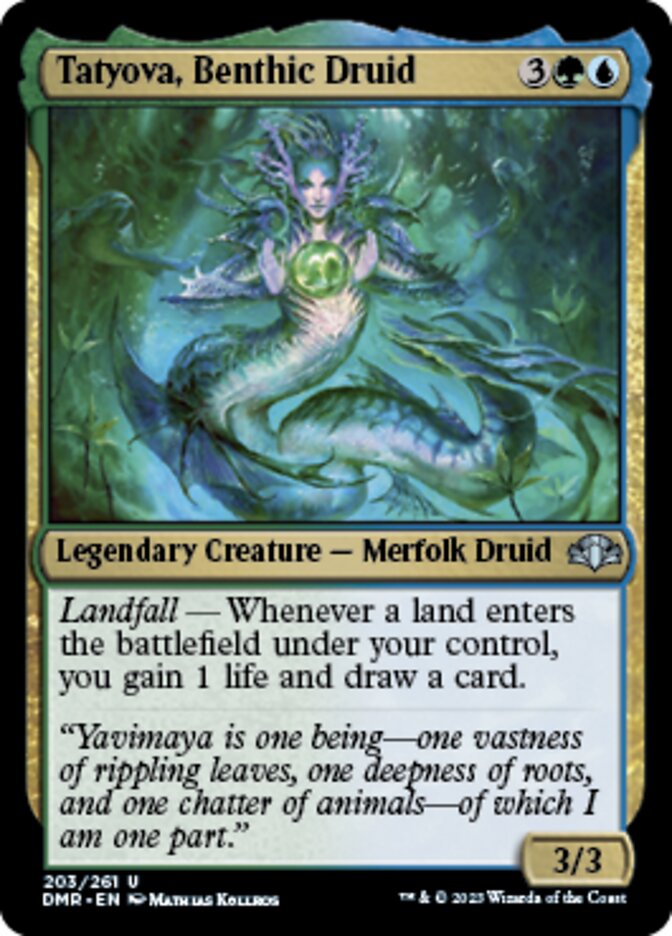 Tatyova, Benthic Druid [Dominaria Remastered] | Mindsight Gaming