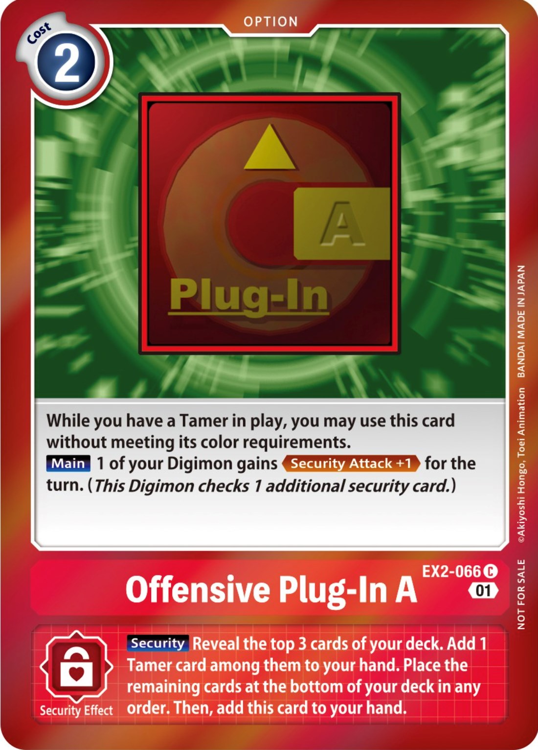 Offensive Plug-In A [EX2-066] (Event Pack 4) [Digital Hazard Promos] | Mindsight Gaming