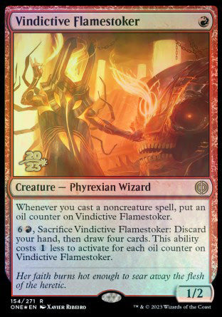 Vindictive Flamestoker [Phyrexia: All Will Be One Prerelease Promos] | Mindsight Gaming