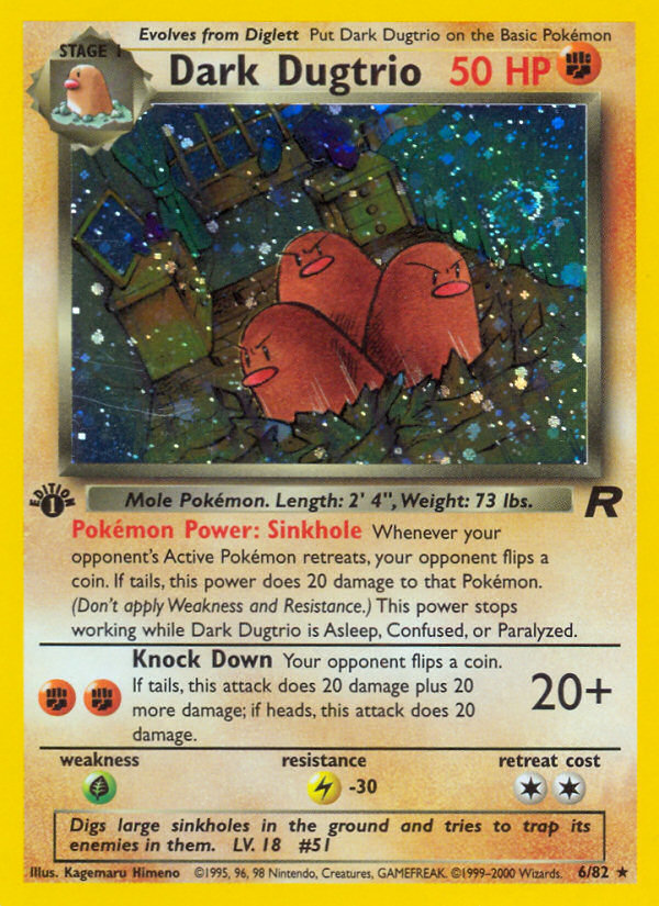 Dark Dugtrio (6/82) [Team Rocket 1st Edition] | Mindsight Gaming