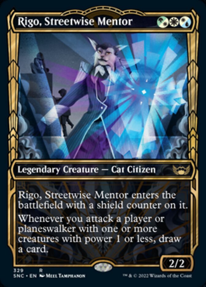 Rigo, Streetwise Mentor (Showcase Golden Age) [Streets of New Capenna] | Mindsight Gaming