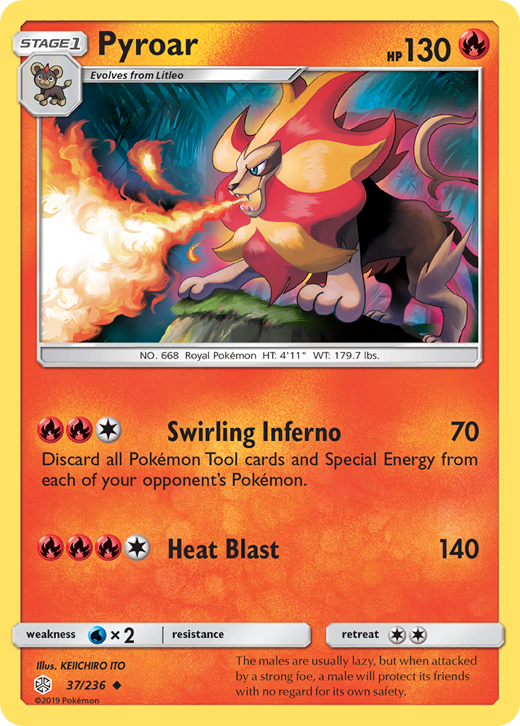 Pyroar (37/236) [Sun & Moon: Cosmic Eclipse] | Mindsight Gaming