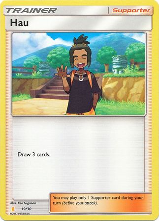 Hau (19/30) [Sun & Moon: Trainer Kit - Alolan Raichu] | Mindsight Gaming