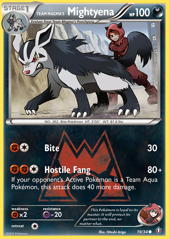 Team Magma's Mightyena (19/34) [XY: Double Crisis] | Mindsight Gaming