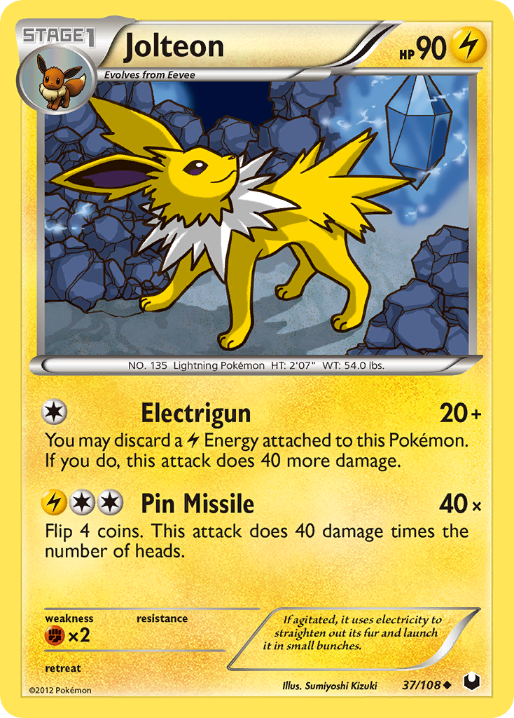 Jolteon (37/108) [Black & White: Dark Explorers] | Mindsight Gaming