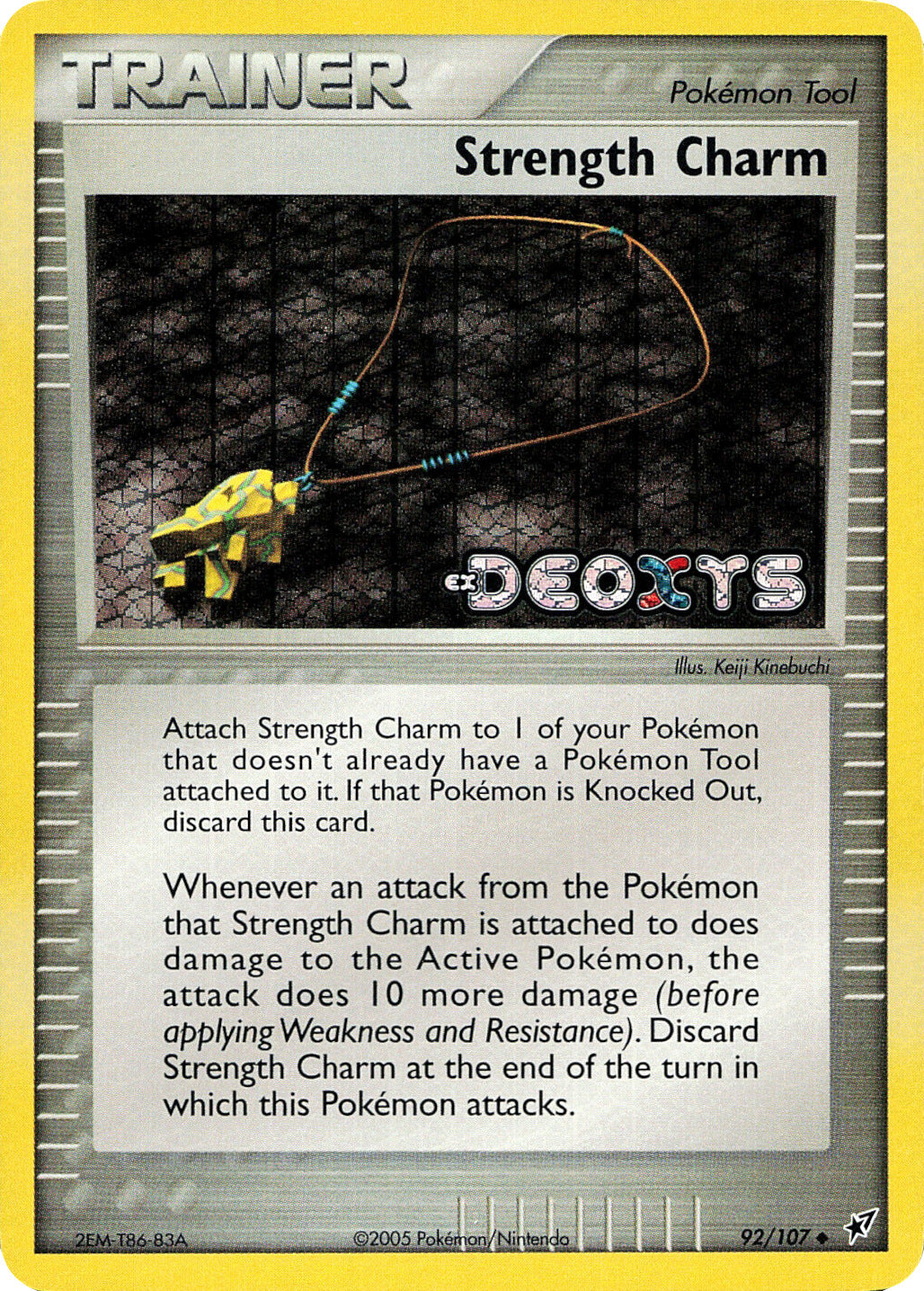 Strength Charm (92/107) (Stamped) [EX: Deoxys] | Mindsight Gaming