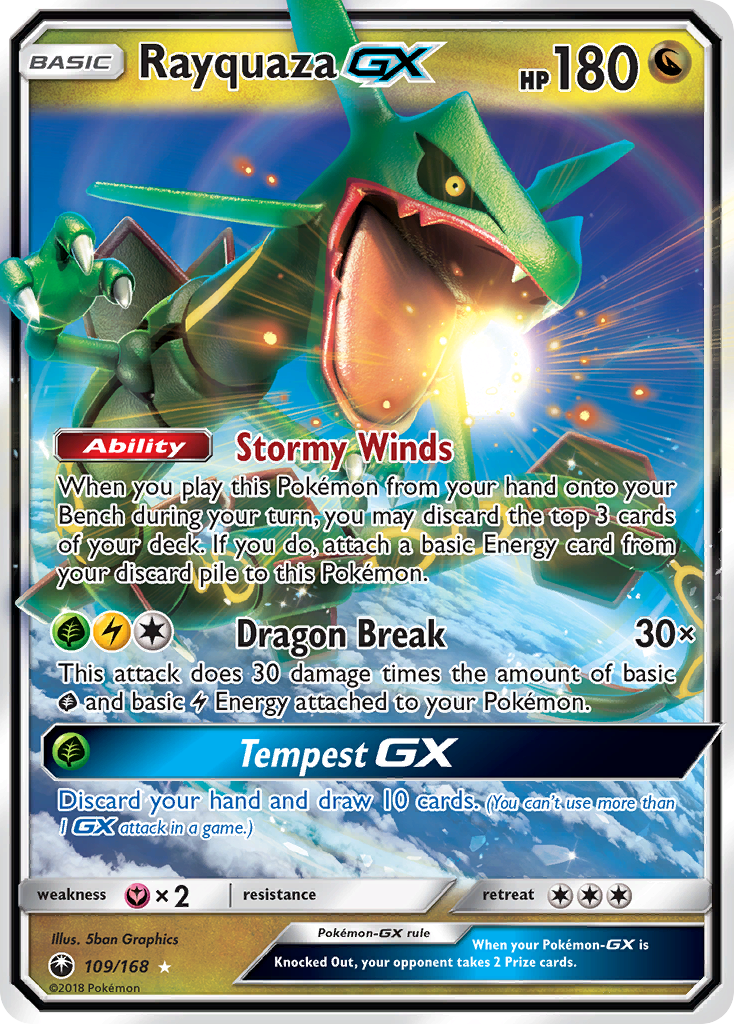 Rayquaza GX (109/168) [Sun & Moon: Celestial Storm] | Mindsight Gaming